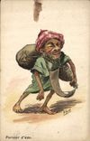 VINTAGE POSTCARD Fantasy Illustrator Water carrier
