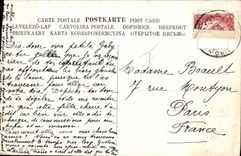 CPA Fantaisie Illustrateur Autruche 