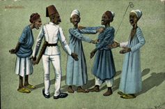 VINTAGE POSTCARD Fantasy Illustrator Dispute Egypt Egypt