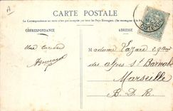 VINTAGE POSTCARD Militaria Field of fire of Chenove a small station