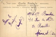 VINTAGE POSTCARD Militaria camp of Auvours the quarter of water