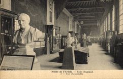 Museo de Militaria París de la POSTAL de la VENDIMIA del cuadro total del sitio de Bugeaud del ejército