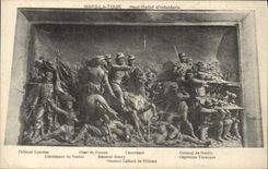 VINTAGE POSTCARD Militaria Mars the Tower High relief of infantry