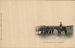 VINTAGE POSTCARD Militaria the detachment of the camping