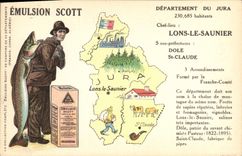 VINTAGE POSTCARD Emulsion Scott Departement the Jura Lons the Salt maker Pares St Claude