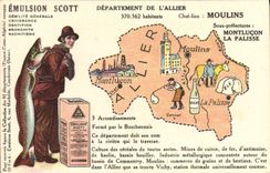 CPA Emulsion Scott Departement Allier Moulins Montlucon La Palisse