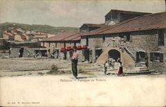 VINTAGE POSTCARD Ceramic Poterie Vallauris Manufactures pottery