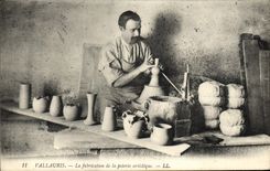 CPA Poterie Ceramique Vallauris La fabrication de la poterie artistique TOP