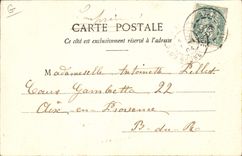 VINTAGE POSTCARD Ceramic Pottery Juan Gulf the quay Loading of Pignattes Boat TOP