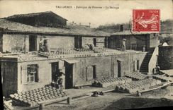 VINTAGE POSTCARD Ceramic Poterie Vallauris Manufactures potteries drying