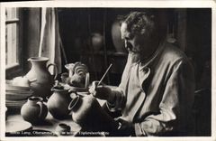 VINTAGE POSTCARD Ceramic Pottery Anton Lang