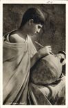 VINTAGE POSTCARD Ceramic Pottery Arab Craftsman Tunisia