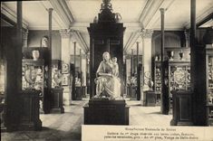 VINTAGE POSTCARD Ceramic Poterie Manufactures national Separate Gallery of the 1st stage