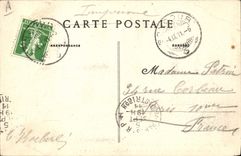 CPA Photographie Frontiere Franco suisse alsacienne A la borne des trois puissances Une mise au point difficile