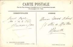 VINTAGE POSTCARD Bateau Fishes Boulogne on Mer Left the sinning boats