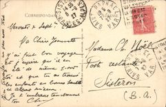 CPA Bateau Peche Saint Raphael Le port et l'eglise