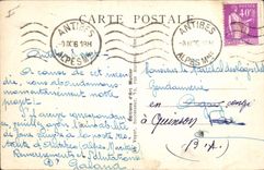 VINTAGE POSTCARD Bateau Fishes Antibes the port and the strong one squares Two Sisters