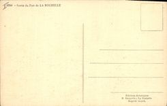 VINTAGE POSTCARD Bateau Fishes Left the port of the La Rochelle