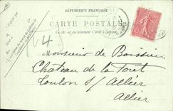 VINTAGE POSTCARD Bateau Fishes Cannes has edge of a sinner