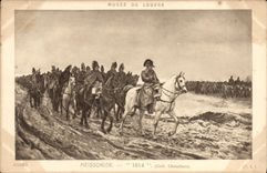 VINTAGE POSTCARD Napoleon 1st Meissonnier 1814 Museum of Louvre