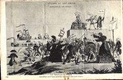 VINTAGE POSTCARD Napoleon 1st Bourbons in France