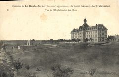 VINTAGE POSTCARD Children Orphanage Field of the High Bard Future of the Proletariat Panoramic View of the field Seen of the orphanage