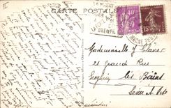 VINTAGE POSTCARD Luzancy Children the school colony