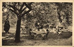 CPA Enfants Boissy l'Aillerie L'oiseau bleu L'apres midi sous les arbres Maison de vacances Rue de Naples Paris