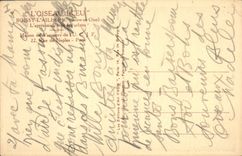 Niños Aillerie de Boissy de la POSTAL de la VENDIMIA el pájaro azul después del mediodía debajo de la casa de árboles de la calle de los días de fiesta de Nápoles París