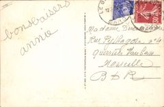 Niños Chau de la POSTAL de la VENDIMIA del rey Aigues Navy Colony de las pupilas de la escuela pública un dormitorio
