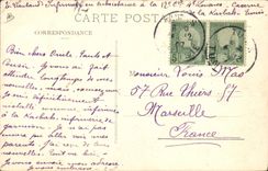 CPA Fantaisie Illustrateur La lecon du Coran a l'ecole arabe Tunisie