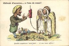 CPA Fantaisie Illustrateur Chibouk d'occasion a l'eau de roses