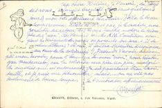 VINTAGE POSTCARD Fantasy Chibouk Illustrator of occasion to the water of pinks