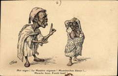 CPA Fantaisie Illustrateur Moi negro 