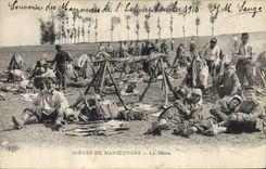 CPA Militaria La sieste