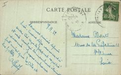 VINTAGE POSTCARD Militaria Camp of Valbonne tents