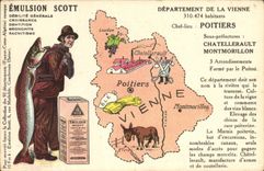 CPA Emulsion Scott Departement Vienne Poitiers Chatellerault Montmorillon 