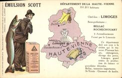 CPA Emulsion Scott Departement Haute Vienne Limoges Bellac Rochechouart