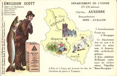 CPA Emulsion Scott Departement Yonne Auxerre Sens Avallon 