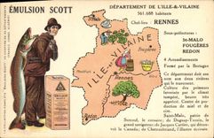 CPA Emulsion Scott Departement Ille et Vilaine Rennes St Malo Fougeres Redon 