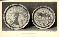 CPA Potier Poterie London British Museum The Rhodian plates