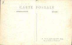 VINTAGE POSTCARD Potier Pottery Manufactures Separate Especially table of Fremiet