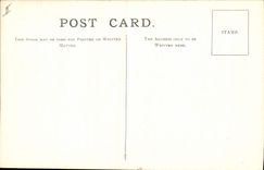 Florero de la cerámica del alfarero de la POSTAL de la VENDIMIA del gres tricolor British Museum