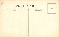 VINTAGE POSTCARD Potier Pottery British Museum Blue and white beaker with Magnolia Kang Hsi period China Clouded