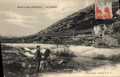 VINTAGE POSTCARD Reals Photography close Cazouls rapids