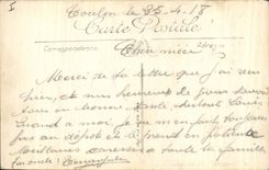 VINTAGE POSTCARD Boat of Tamaris sin the unloading dock