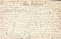 VINTAGE POSTCARD Boat of sin Effect of setting sun