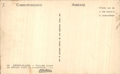 Barco de la POSTAL de la VENDIMIA de la playa de Berck de la navegación del pecado antes de la salida para la caminata