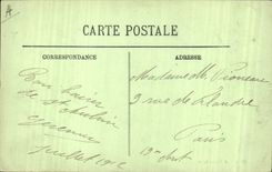 VINTAGE POSTCARD Bateau of sin has low tide Peche Sinning