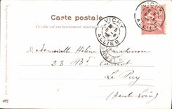 VINTAGE POSTCARD Boat of sin Flotilla of sinners to the moonlight